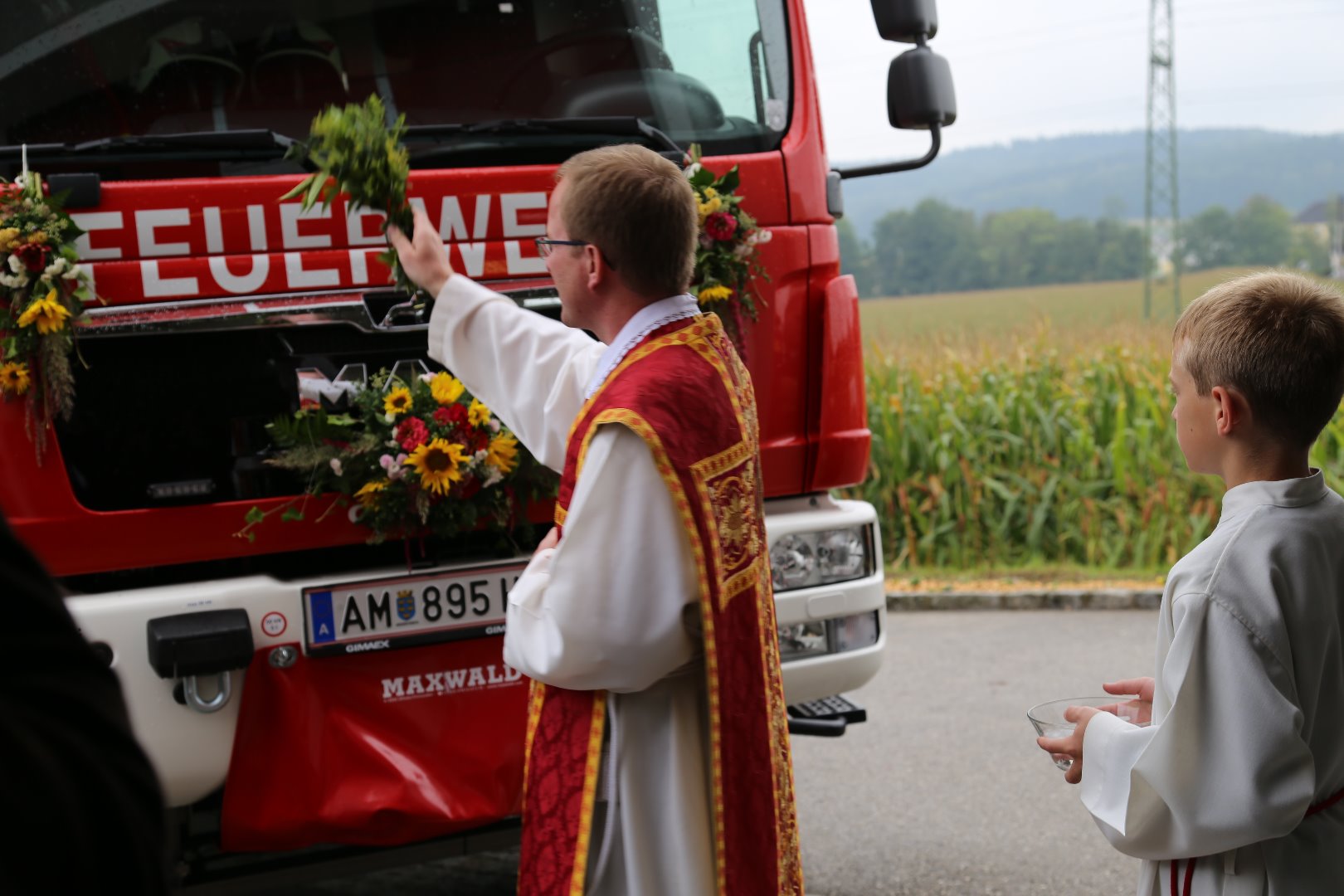 Fire engine blessing, Aschbach