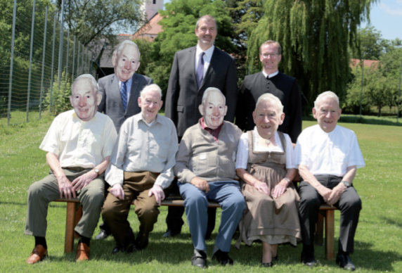 90th birthday jubilee celebration, Aschbach 2019 — Walter Ludwig Funcke-Bonnet second person from the left